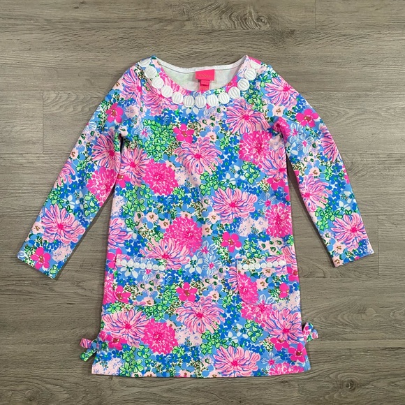 LITTLE‎ LILLY LONG SLEEVE MULTI LIL SOIREE ALL DAY Floral Dress for Kids - Picture 5 of 6